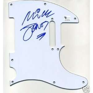 Mick Jones The Clash Signed Autogr Guitar Pickguard GAI   Sports 