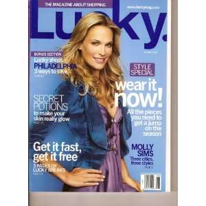   (The Magazine About Shopping, Molly Sims August 2005) Lucky Books