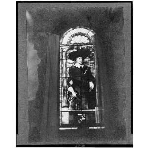  Stained glass window,Nathaniel Bacon, Williamsburg, VA 