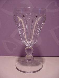 HEISEY Colonial Clear Wine Glass   Panel Design  