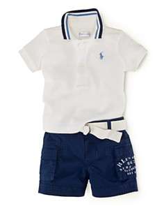   Childrenswear Infant Boys Polo & Cargo Shorts Set   Sizes 3 9 Months