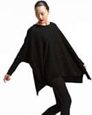    DKNY Lambswool and Cashmere Long Sleeved Poncho 