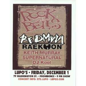  Redman Raekwon Concert Flyer Providence