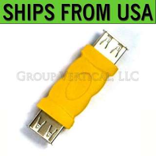 USB CORD CABLE EXTENSION ADAPTER   FEMALE CONNECTOR F/F  