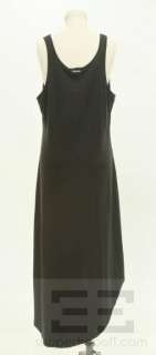 Michael Michael Kors Black Jersey Knit Asymmetric Hem Sleeveless Dress 