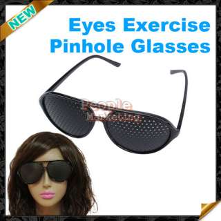 Black Pinhole Glasses Eye Sight Care Improve Glasses P  
