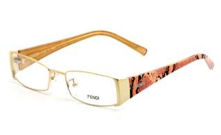 Fendi Eyeglasses 874 Gold 717 Designer Optical Frame F874 51mm 