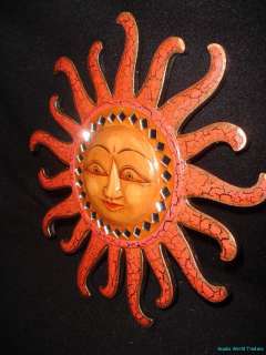 Balinese Celestial Mosaic Sun Sunburst~Hand Carved painted ~Bali Wall 