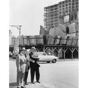 1956 photo Mayor Robert Wagner ® joined by Robert Moses (l) and Frank 