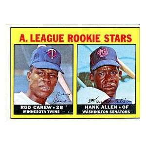 Rod Carew & Hank Allen Unsigned 1967 Topps Card