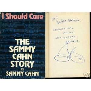 Sammy Cahn Frank Sinatra Composer Oscar Win Signed Book  