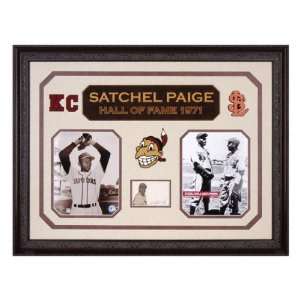 Satchel Paige Framed Autographed Cut Piece
