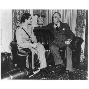  Reza Pahlevi,Shah of Iran,FDR,Russian Embassy,1943