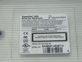 Imation 120 MB SuperDisk USB Drive for Mac   SD USB M2  
