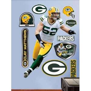   Fathead NFL Players and Logos Clay Matthews Green Bay Packers 1220505