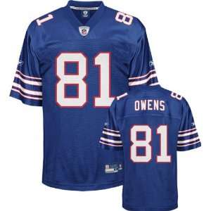 Terrell Owens Jersey Reebok Blue Replica #81 Buffalo Bills Jersey