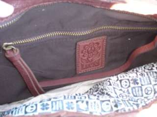   Lucky Brand FRINGE Leather Bag * CHESTNUT * Purse, Handbag, Pocketbook