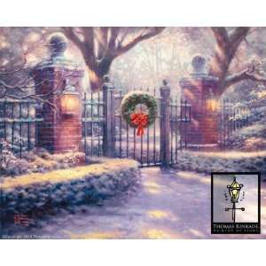 Thomas Kinkade   Christmas Gate SN Canvas