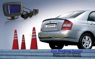Car Parking Sensor System with LCD Distance Display and Voice Warning