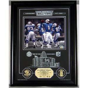 Warren Moon Hall Of Fame Etched Glass Photomint