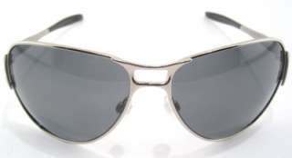 New Oakley Womens Sunglasses Hinder Polished Chrome wGrey Polarized 