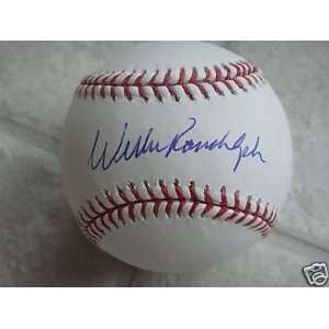 Willie Randolph Signed Baseball   Ny Official Ml Coa   Autographed 