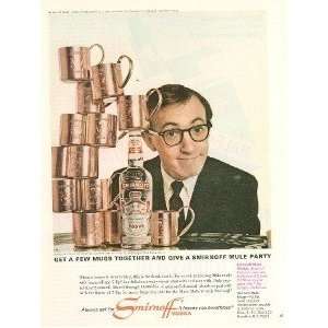   1966 Smirnoff Vodka Advertisement Actor Woody Allen 