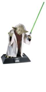 ContainsStatue, removable lightsaber, display base, numbered plaque 