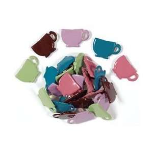  Hot Off The Press Shaped Brads Vintage Tea Cups 25/Pkg 810 