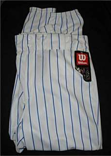 Wilson Adult Pinstripe Baseball Pants White/Roy  S  
