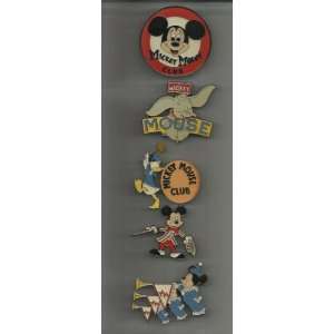   Pin Set with Band Leader Mickey Donald Duck Dumbo and Others MMpinset