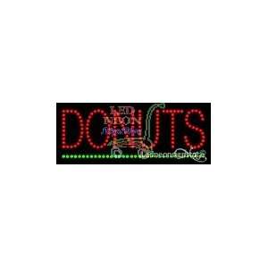  Donuts LED Business Sign 8 Tall x 24 Wide x 1 Deep 