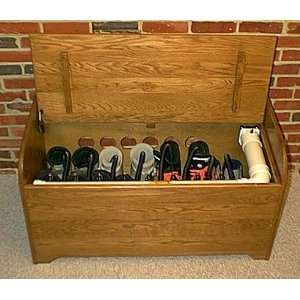  Four Pair Boot & Glove Dryer Inside Amish Oak Deacon Bench 
