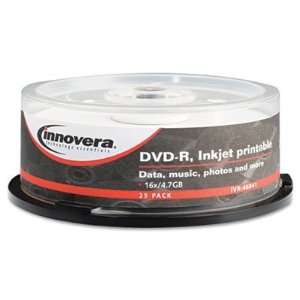  Innovera DVD R Inkjet Printable Recordable Disc Office 