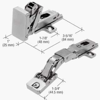  CRL Nickel Plated European Style Glass to Wood Hinge