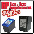 21 & 22 & Ink Cartridge set for HP Deskjet F2180