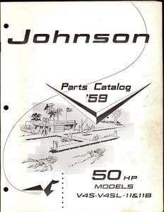 1959 JOHNSON 50HP OUTBOARD MOTOR PARTS MANUAL  