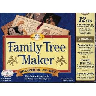 Broderbund Family Tree Maker Version 7 12 CD Set   Windows 95 / 98