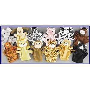  1 Dozen Velour Animal Hand Puppets Kids TOY Preschool 