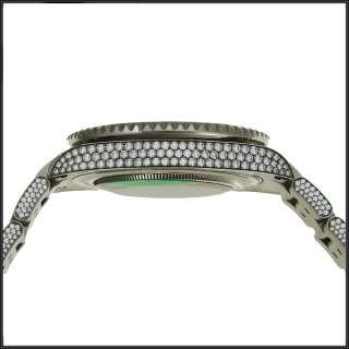 NIB NEW Mens Rolex GMT Master II Ice 18k Gold Diamond Bracelet Watch 