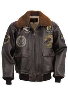  Schott Leather Top Gun Bomber Jacket G1TG BRN Clothing