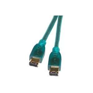  2m IEEE 1394 FIREWIRE CABLE CLEAR 6 Pin/6 Pin Electronics
