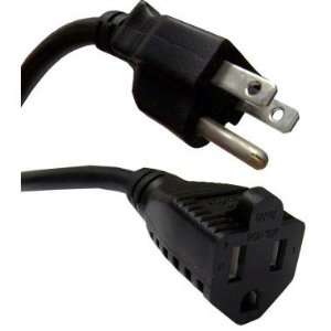   15P to NEMA 5/15R, 16 AWG, Power Extension Cord, 25 ft Electronics