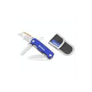  Kobalt Tri blade Folding Utility Knife with Bonus Pouch 