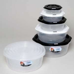  Round Food Storage Containers 5 Piece Set Case Pack 24 