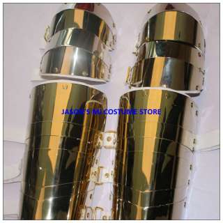 MICHAEL JACKSON GOLD STAINLESS STEEL ALLOY KNEEPADS  