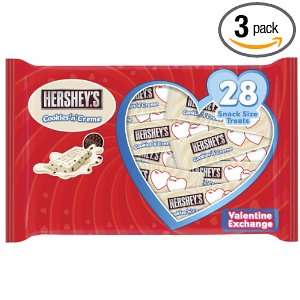 Hersheys Valentines Cookies n Creme Chocolate Bars, 13.7 Ounce 