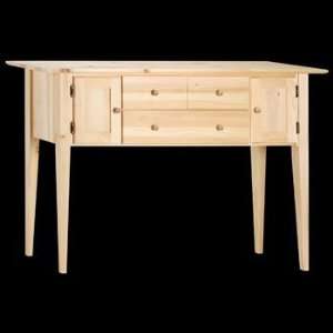   Unfinished Pine, 56 in. W Sideboard Unfinished Pine