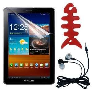   Red Earphone Holder for Samsung Galaxy Tab 7.7 WiFi+3G P6800 Tablet