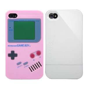 2pcs Set Nintendo Game Boy Silicone Case Light Pink + KoreTech (TM 